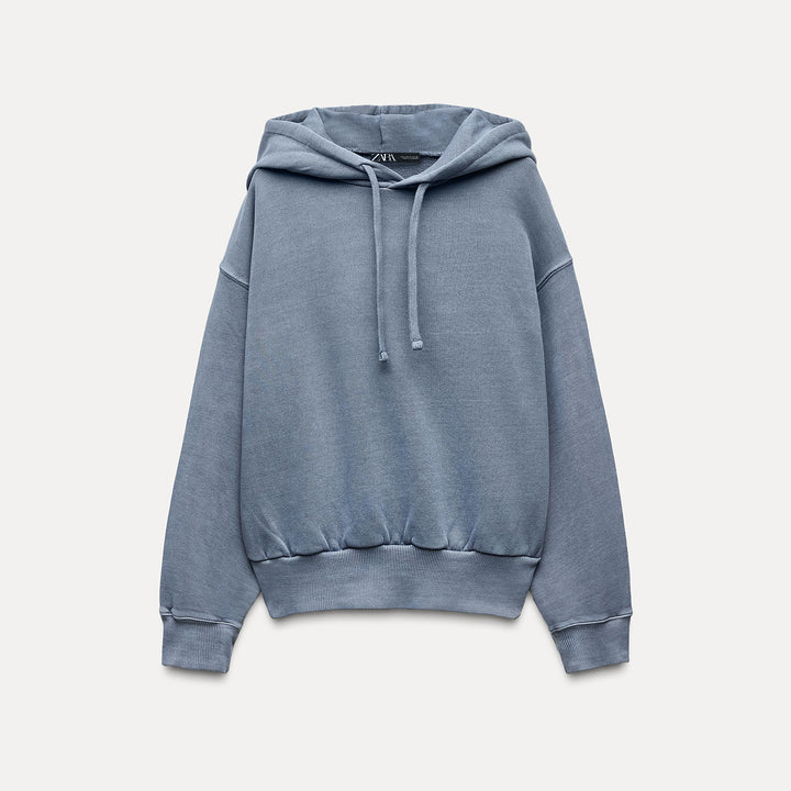 Moudda ZARA - Sweat à Capuche Court Délavé - Tunisie 2