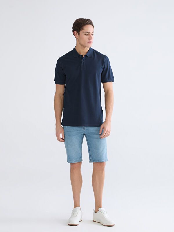 Moudda LC Waikiki - T-shirt col polo basique manches courtes en jersey pour Homme - Tunisie 2