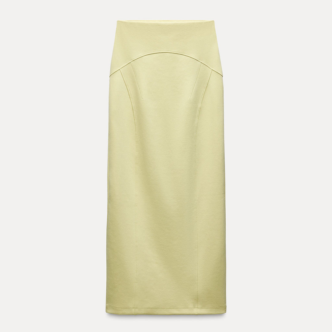 Moudda ZARA - Jupe maille interlock, surpiqûres apparentes - Tunisie 1