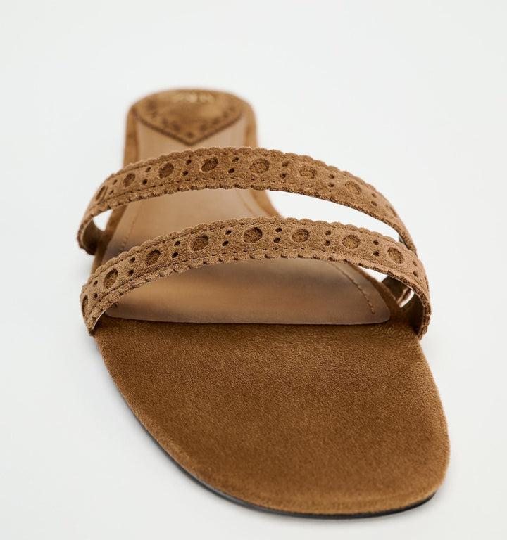 Moudda ZARA - Sandales plates double bande daim - Tunisie 3
