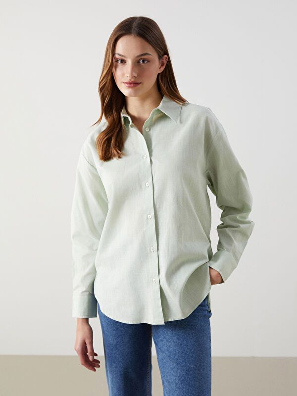 Moudda LC Waikiki - Chemise tissée à manches longues pour Femmes - Tunisie 1