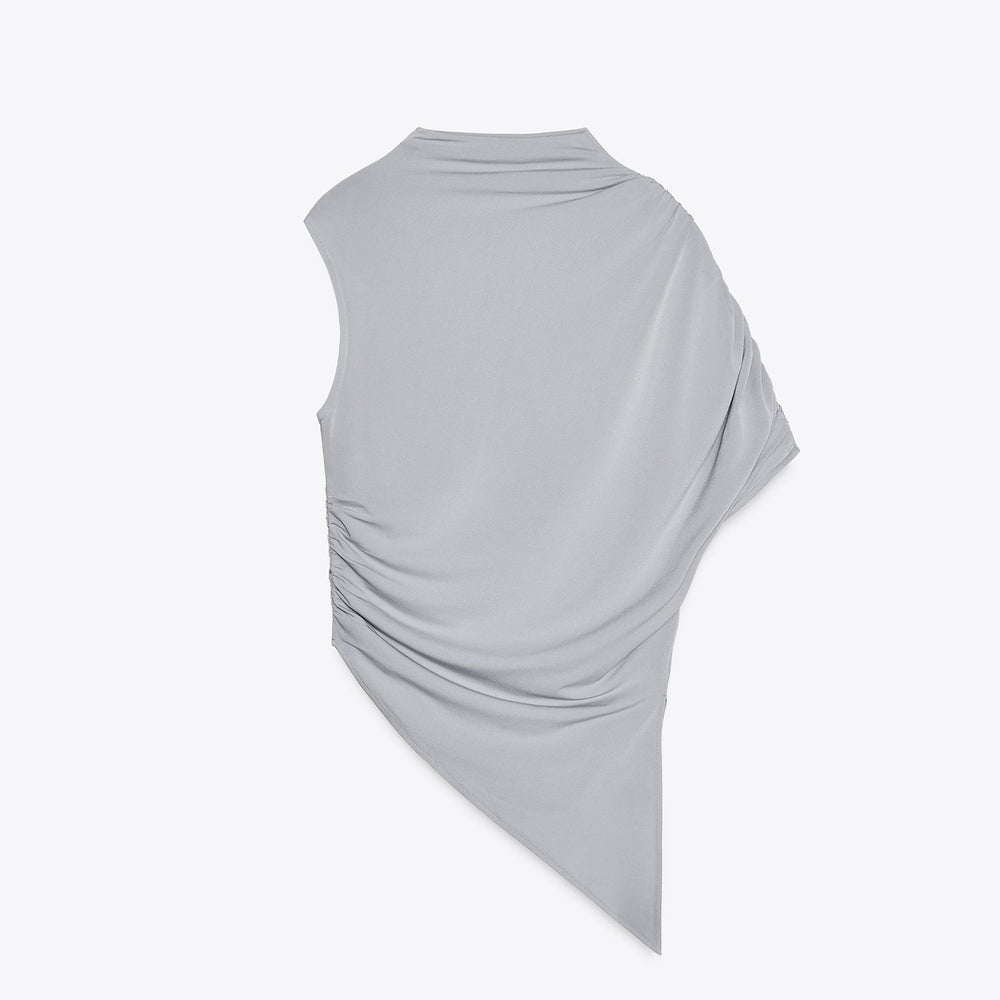 Moudda ZARA - T-Shirt Asymétrique - Drapé Fluide - Tunisie 2