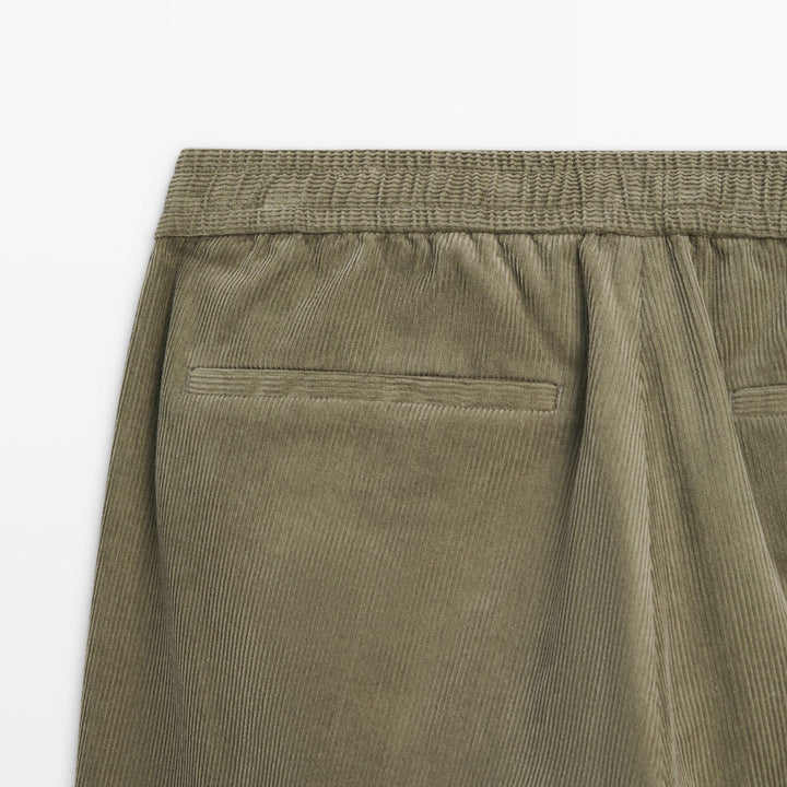Moudda Massimo Dutti - Pantalon velours côtelé couleurs jogging coupe - Tunisie 6
