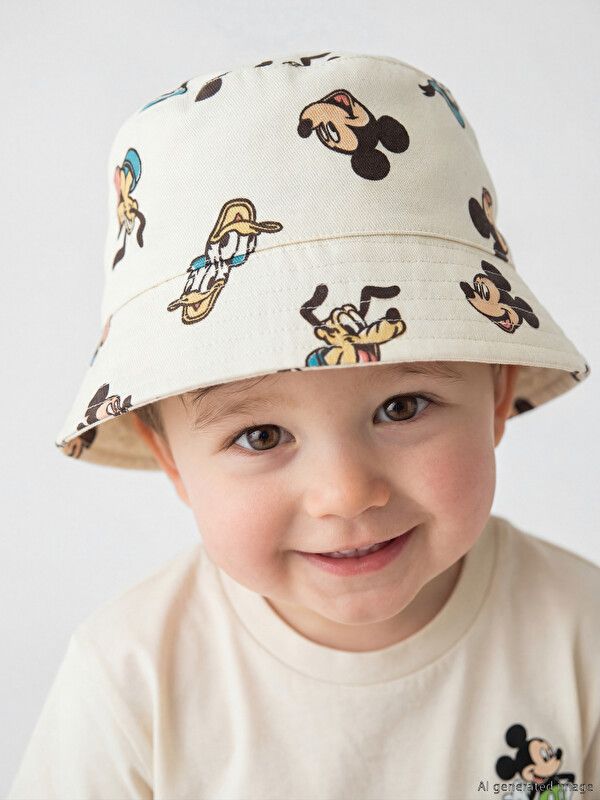 Moudda LC Waikiki - Chapeau bucket pour Garçon couleur Beige clair imprimé - Tunisie 1