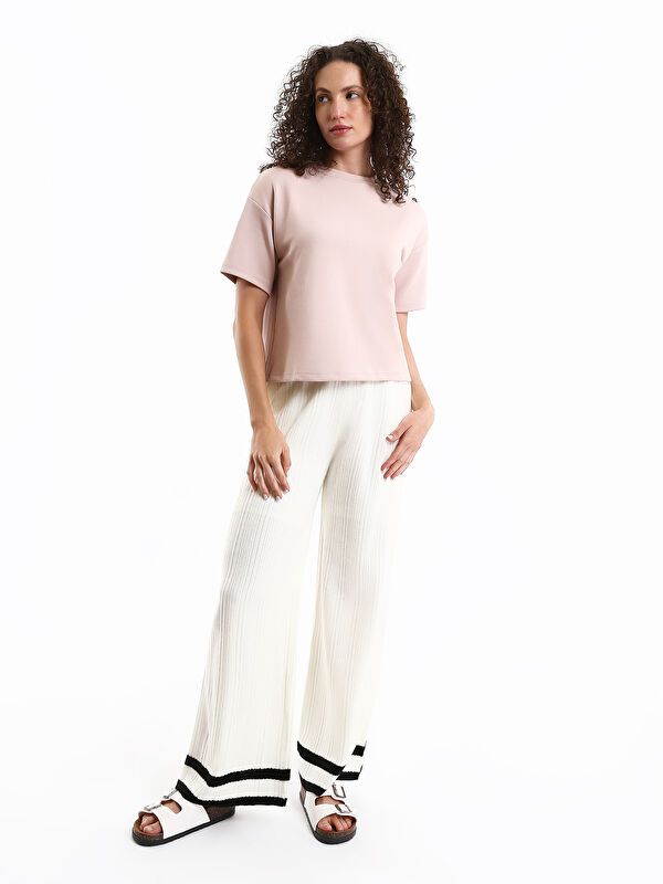 Moudda LC Waikiki - Body jersey manches courtes Femme Rose terne - Tunisie 2