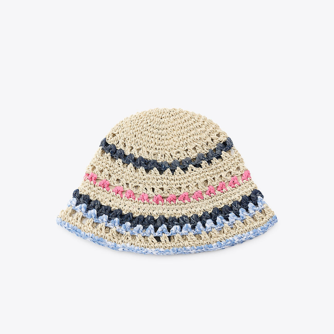 Moudda ZARA - Chapeau Crochet - Papier Tressé & Denim - Tunisie 1