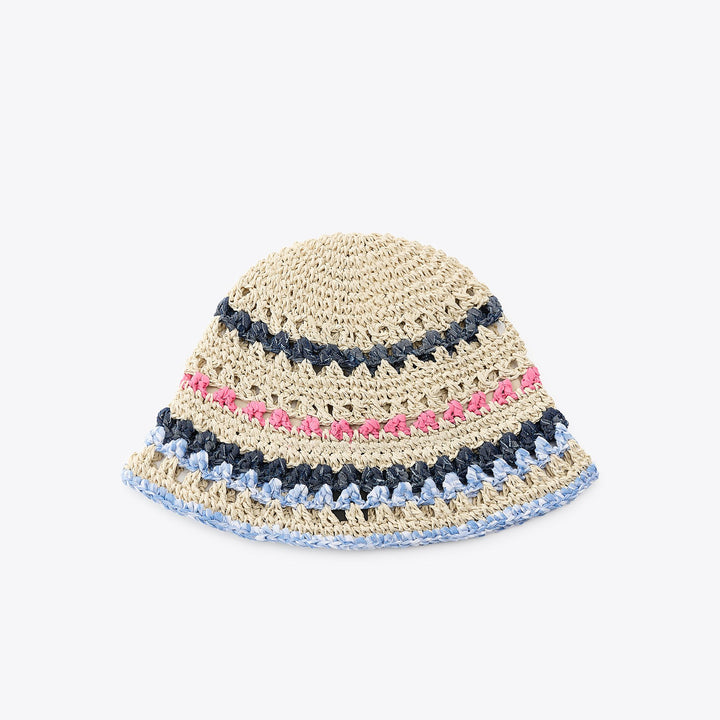 Moudda ZARA - Chapeau Crochet - Papier Tressé & Denim - Tunisie 1
