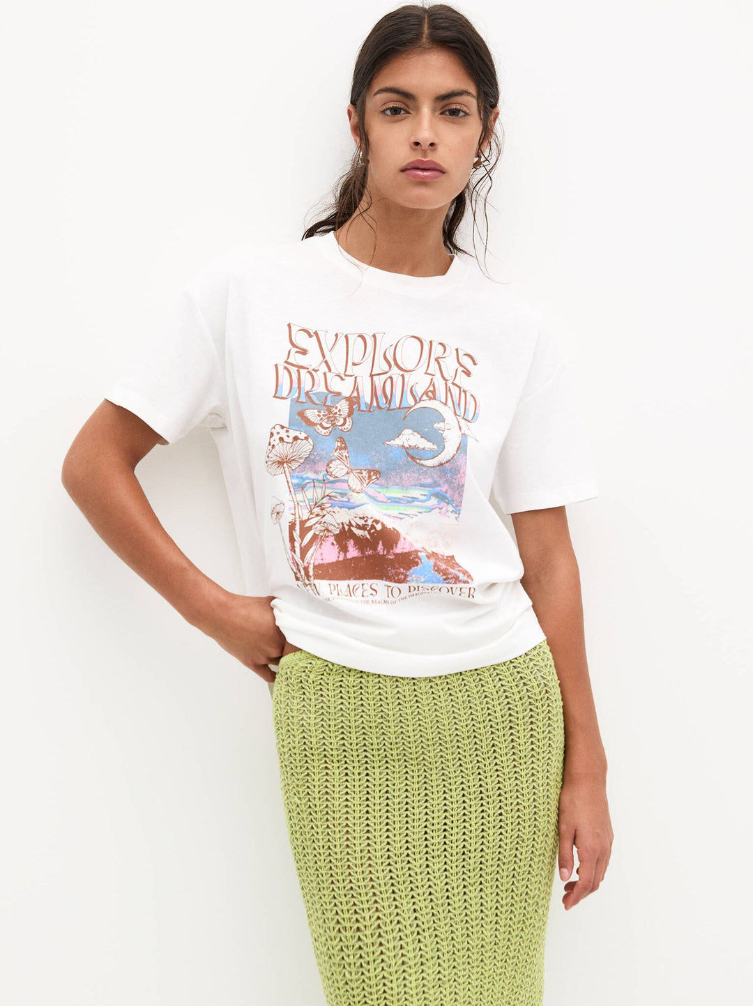 Moudda PULL & BEAR - Body Graphique Ésotériques Montagnes - Tunisie 4