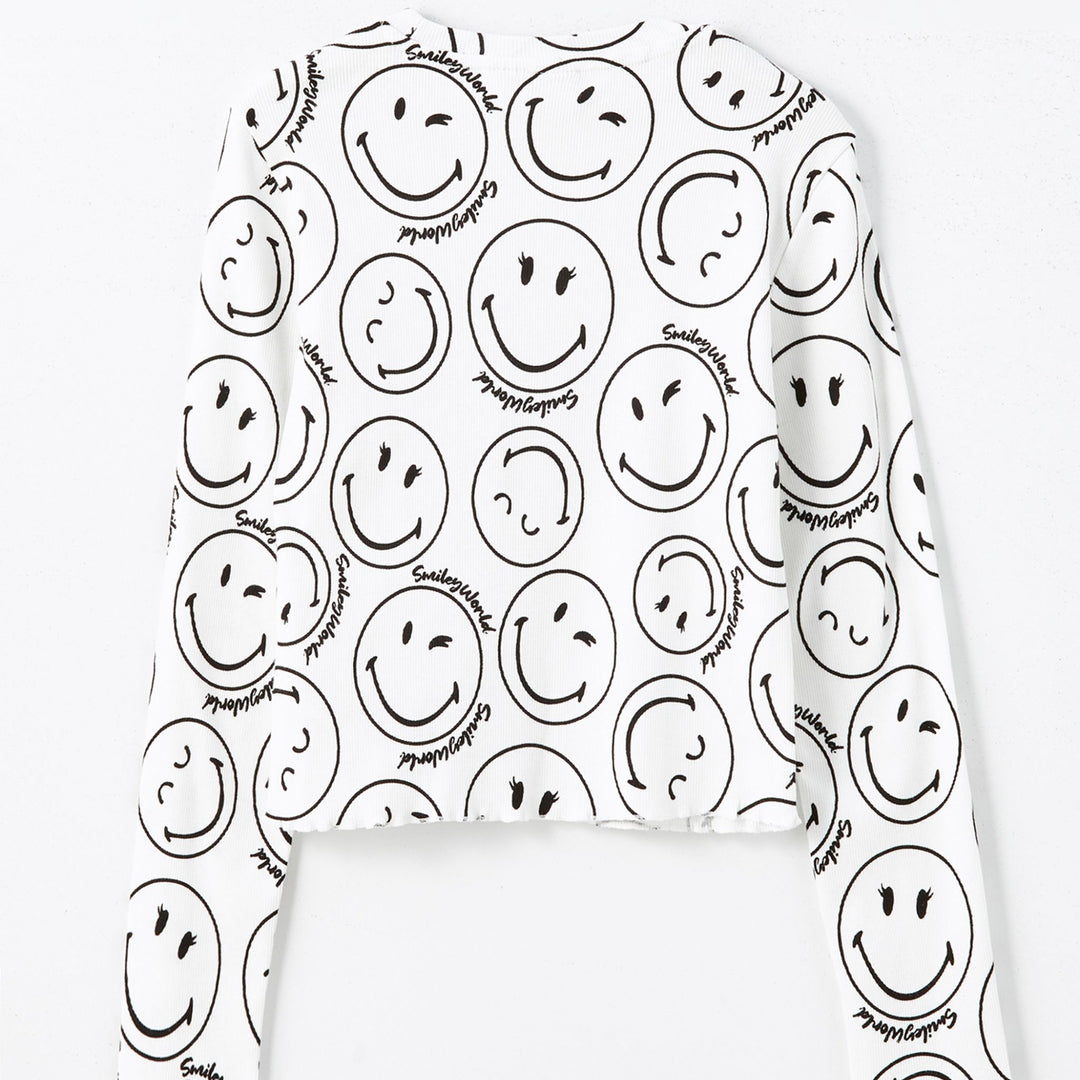 Moudda LC Waikiki - Body jersey manches longues licence Fille Imprimé écru - Tunisie 2