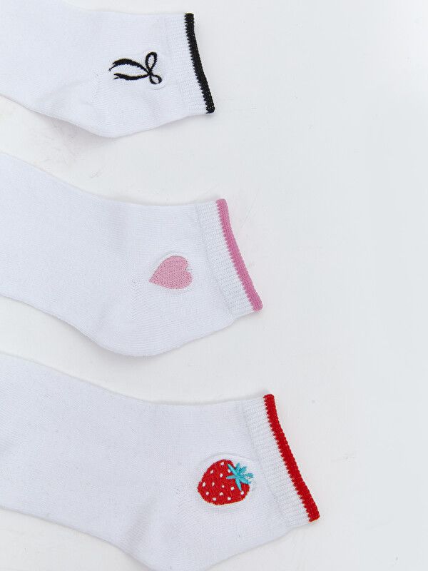 Moudda LC Waikiki - Chaussettes liner trainer (sport) pour Fille couleur Blanc brillant - Tunisie 2