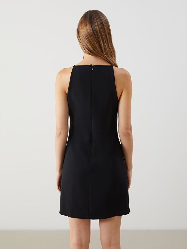 Moudda LC Waikiki - Robe tissée manches courtes Femme Noir - Tunisie 4