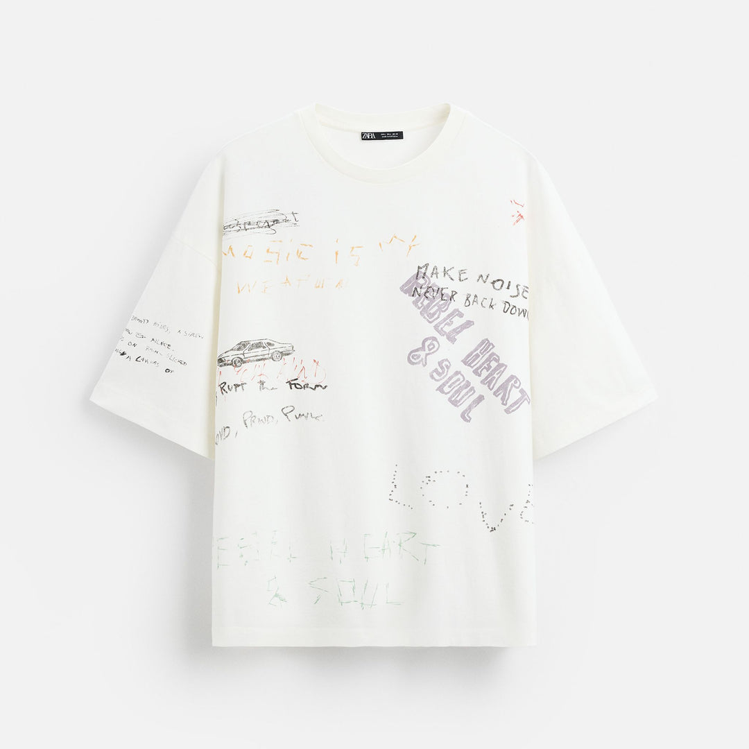 Moudda ZARA - T-Shirt - Allover Print - Tunisie 1