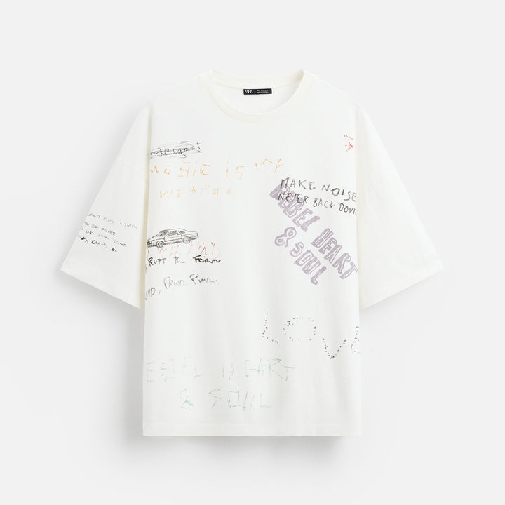 Moudda ZARA - T-Shirt - Allover Print - Tunisie 1