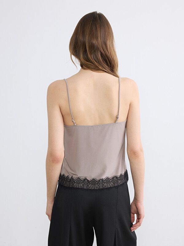 Moudda LC Waikiki - Sans manches en jersey pour Femme couleur Marron clair - Tunisie 4