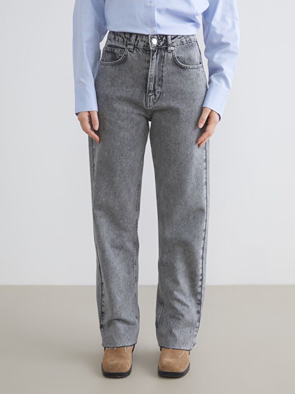 Moudda LC Waikiki - Pantalon en jean couleur Gris pour femmes - Tunisie 2