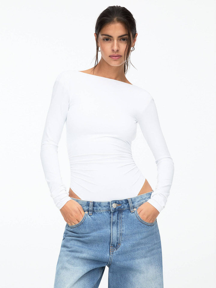 Moudda PULL & BEAR - Body Polyamide - Dos Ouvert (Blanc) - Tunisie 2