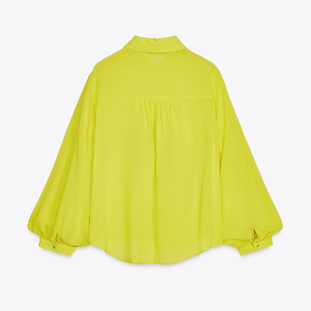 Moudda ZARA - Chemise Crêpe Viscose - Volume & Nœud - Tunisie 2