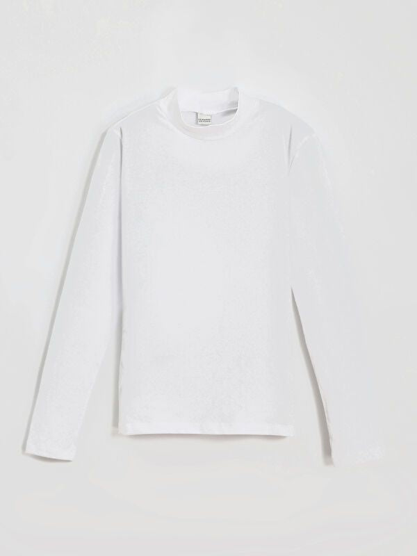 Moudda LC Waikiki - Body jersey basique manches longues Fille Buxe blanc - Tunisie 1