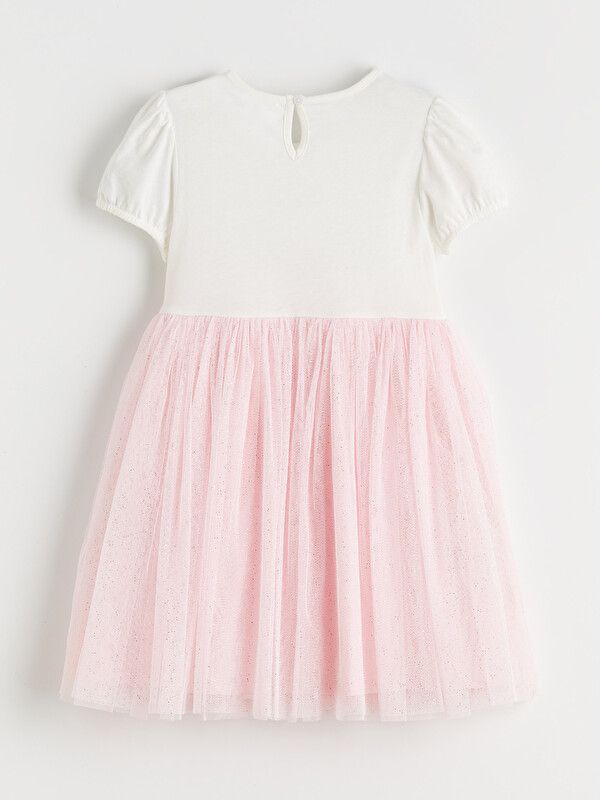 Moudda LC Waikiki - Robe manches courtes en jersey pour Fille couleur Écru - Tunisie 2