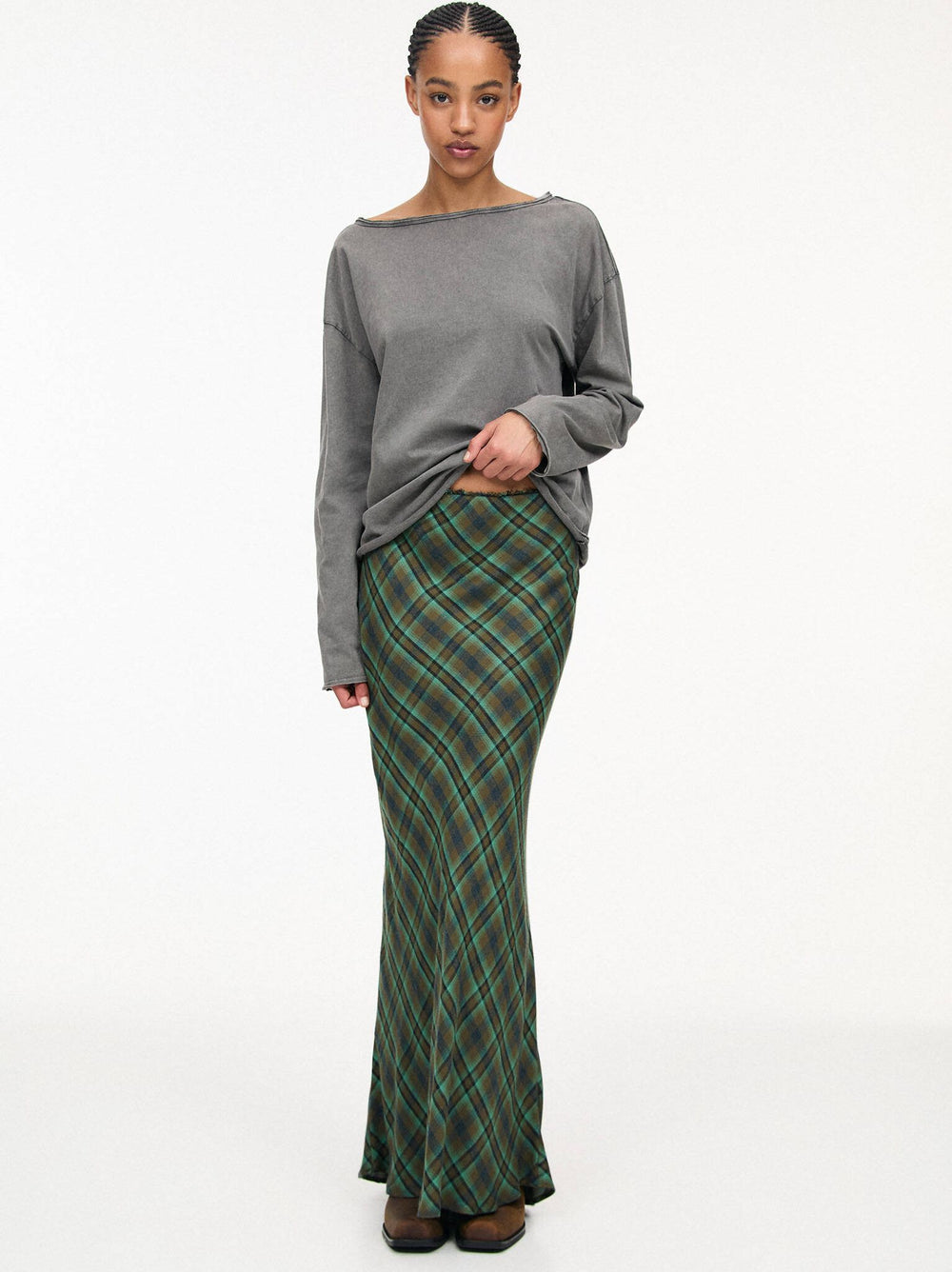 Moudda PULL & BEAR - Jupe Longue - Coupe Carreaux - Tunisie 2