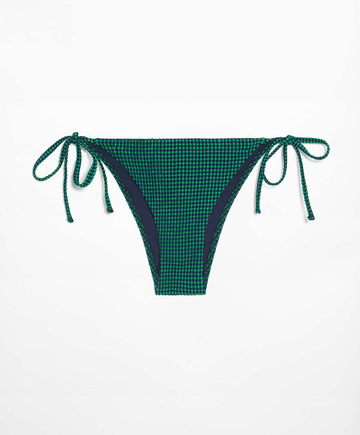 Moudda Oysho - Culotte Moyenne à Nœuds Vichy Vert - Tunisie 4