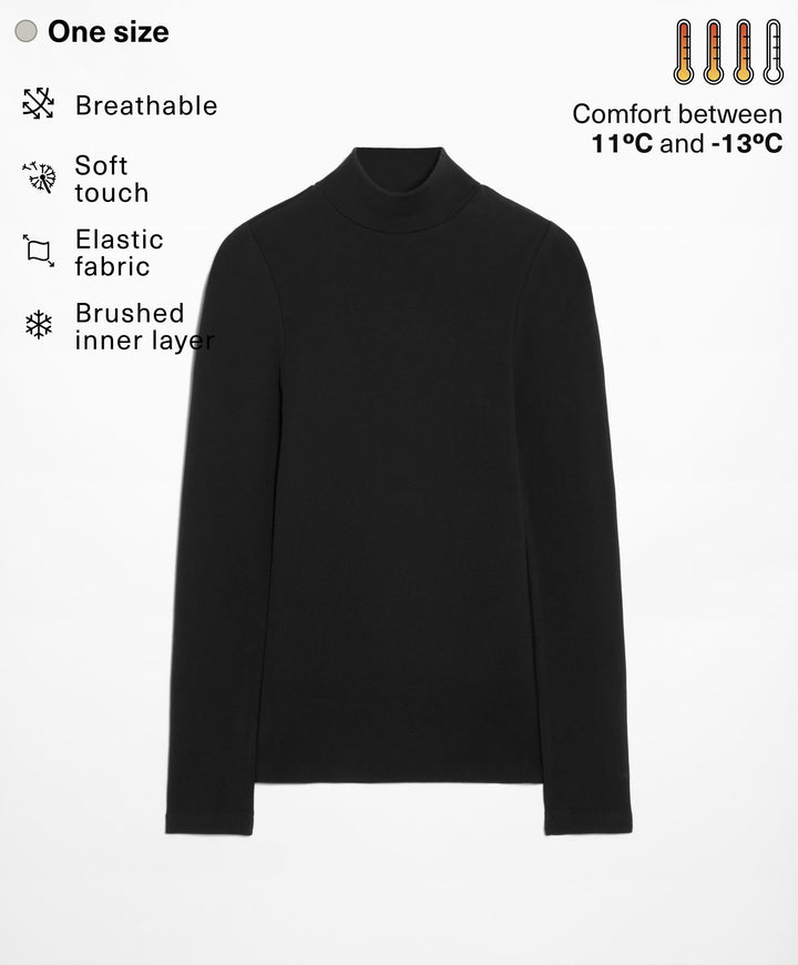 Moudda Oysho - Sous-Vêtement Base Layer Sans Coutures Col Roulé Extra Large - Tunisie 1