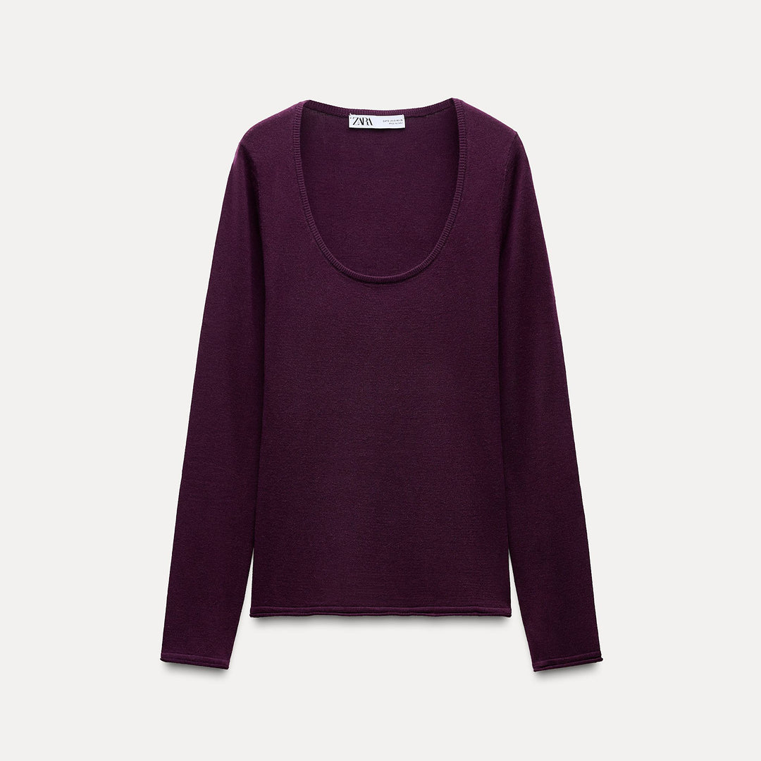 Moudda ZARA - Haut col rond en fausse laine mérinos - Tunisie 2