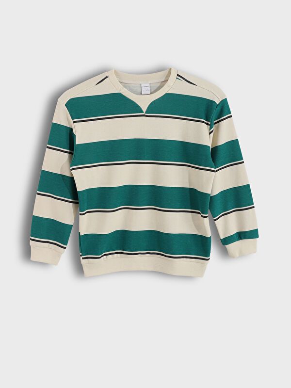 Moudda LC Waikiki - Sweatshirt en jersey Garçon Beige clair - Tunisie 1