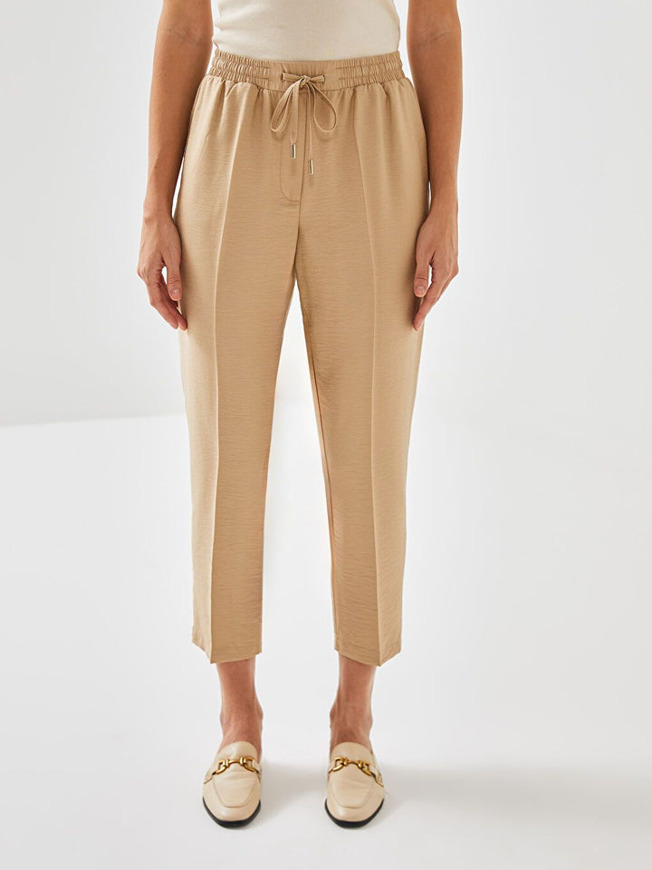 Moudda LC Waikiki - Pantalon tissé fin Femme Beige foncé - Tunisie 2