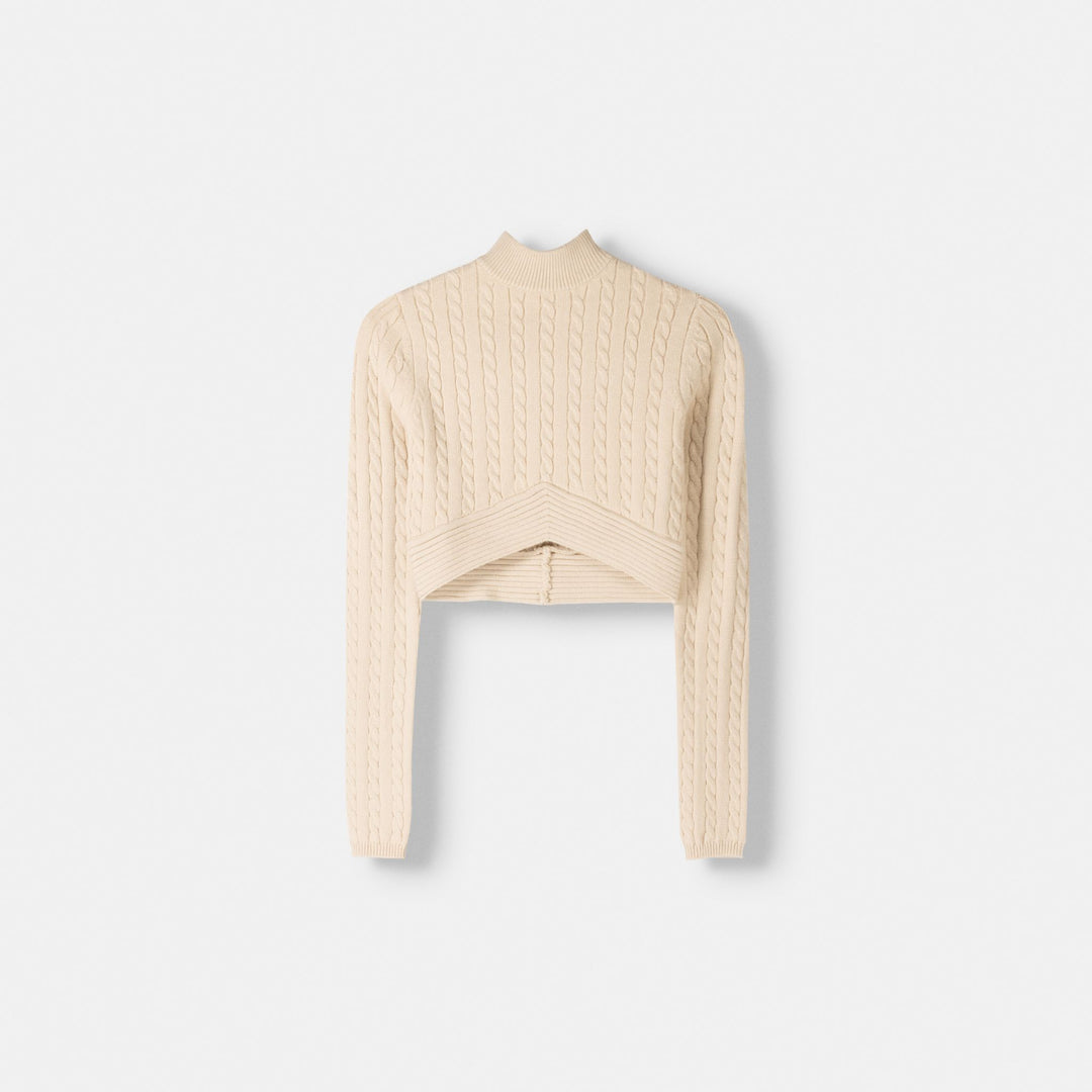 Moudda BERSHKA - Pull Court en Maille Torsadée - Tunisie 1