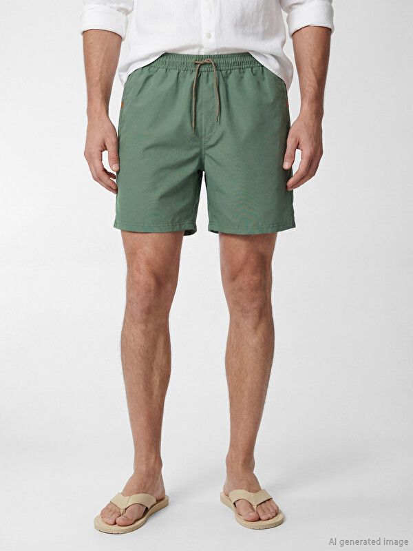 Moudda LC Waikiki - Maillot de bain pour Homme couleur Vert terne - Tunisie 2