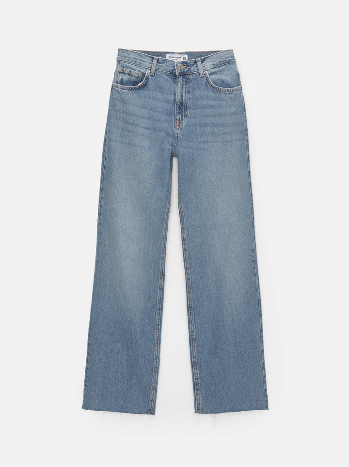 Moudda PULL & BEAR - Pantalon Denim Droit - Taille Haute - Tunisie 3