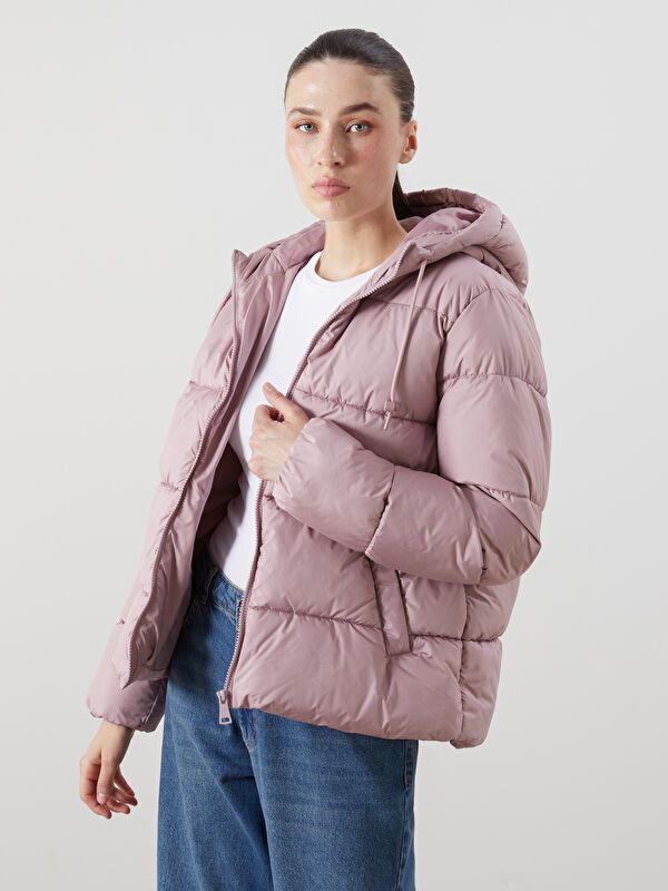 Moudda LC Waikiki - Manteau matelassé en nylon Femme Rose poudré - Tunisie 1