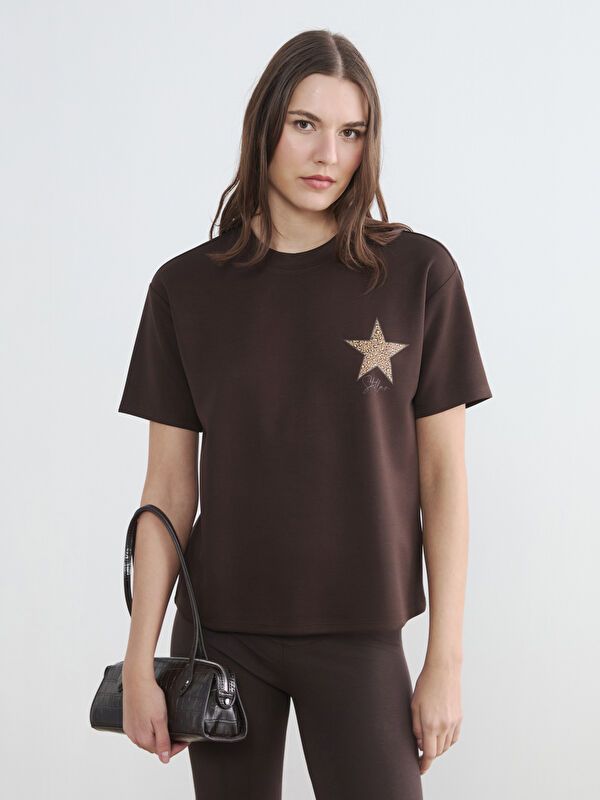 Moudda LC Waikiki - Body maternité imprimé en jersey manches courtes - Tunisie 1