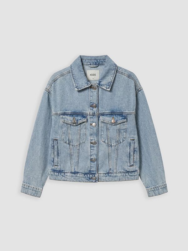 Moudda LC Waikiki - Veste en jean pour Femme couleur Bleu clair - Tunisie 1