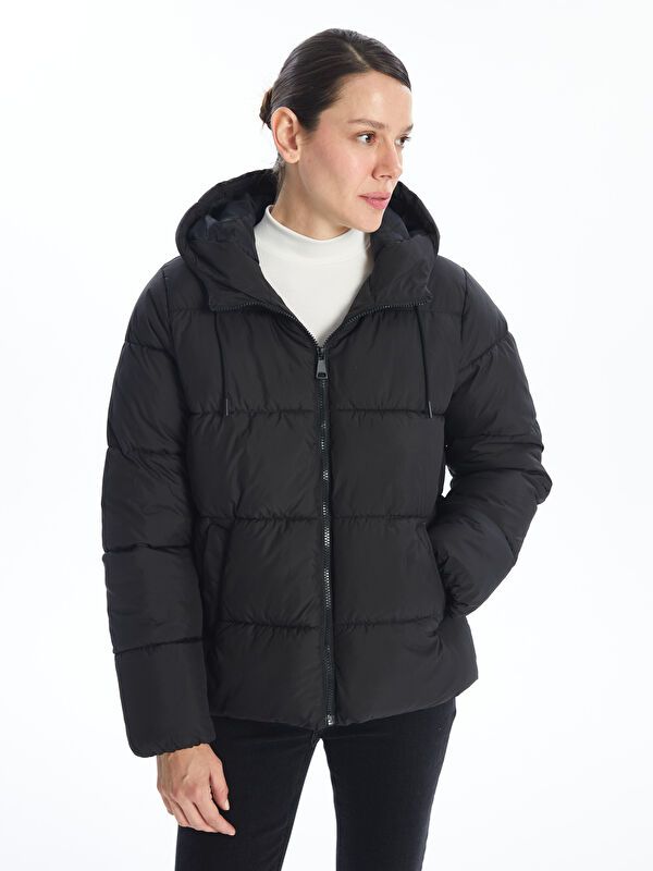 Moudda LC Waikiki - Manteau matelassé en nylon Femme Noir - Tunisie 4