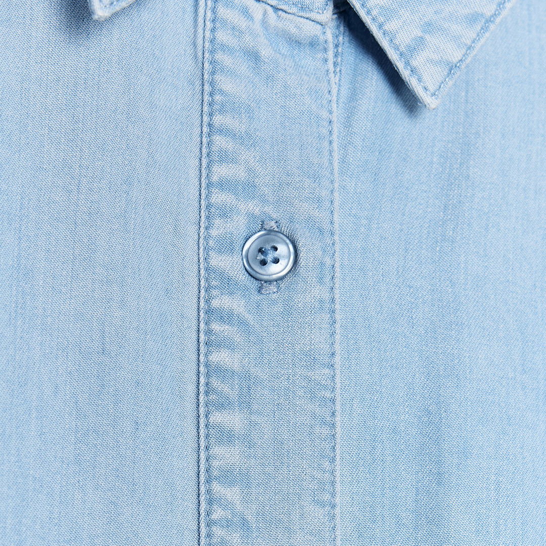 Moudda ZARA - Combinaison Courte Fluide - Denim - Tunisie 3