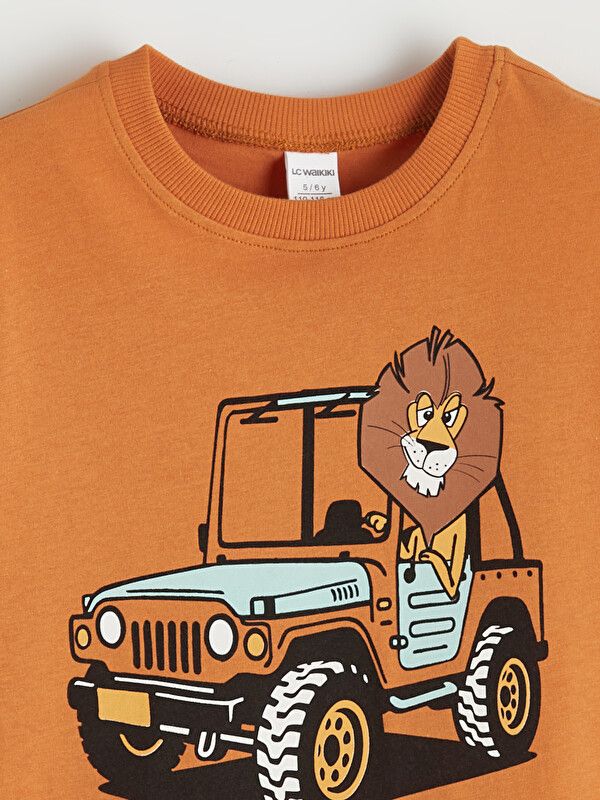 Moudda LC Waikiki - T-shirt manches courtes en jersey pour Garçon couleur Orange - Tunisie 2