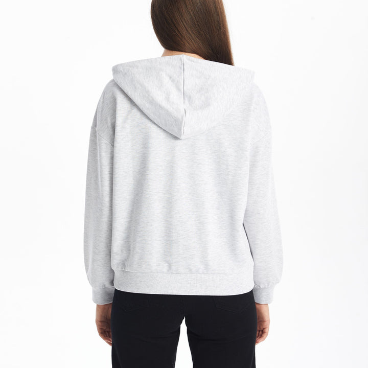 Moudda LC Waikiki - Cardigan en jersey Femme Mélange de gris - Tunisie 4