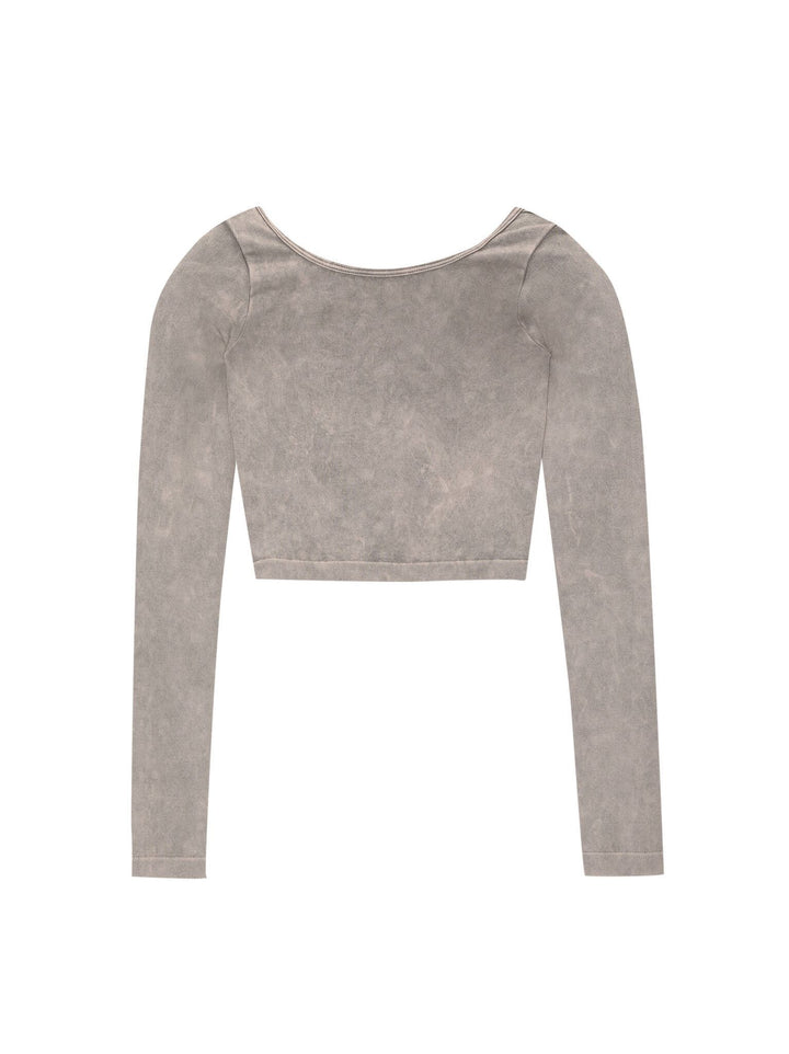 Moudda PULL & BEAR - T-Shirt Seamless Manches Longues Dos Ouvert - Tunisie 4