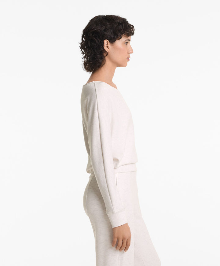 Moudda Oysho - Sweat Manches Longues Off-Shoulder - Soft Interlock - Tunisie 5