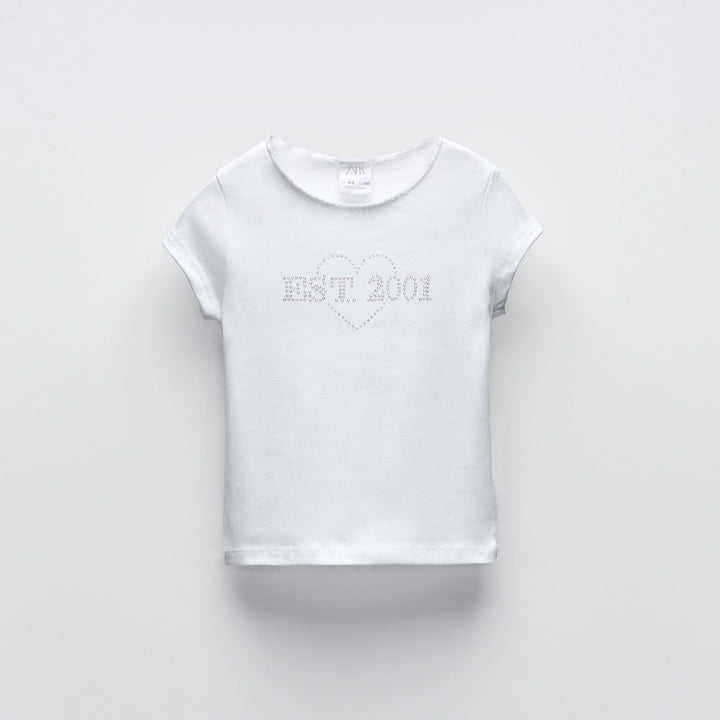 Moudda ZARA - T-shirt brillants et dentelle - Tunisie 2