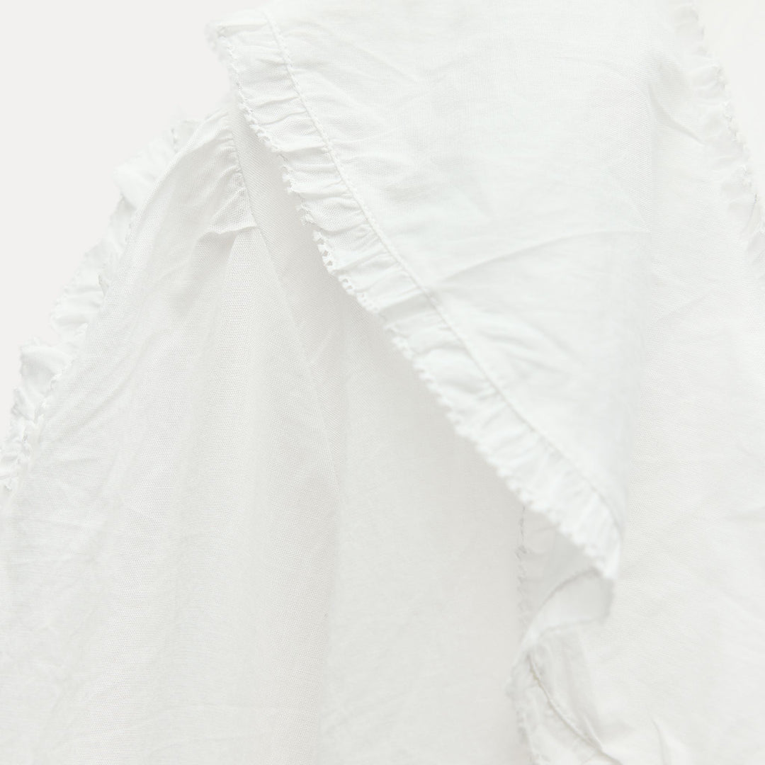 Moudda ZARA - Chemise voile volants fagotage manches 3/4 - Tunisie 3