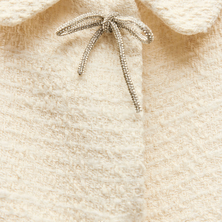 Moudda ZARA - Veste tissu brut strass nœud - Tunisie 3