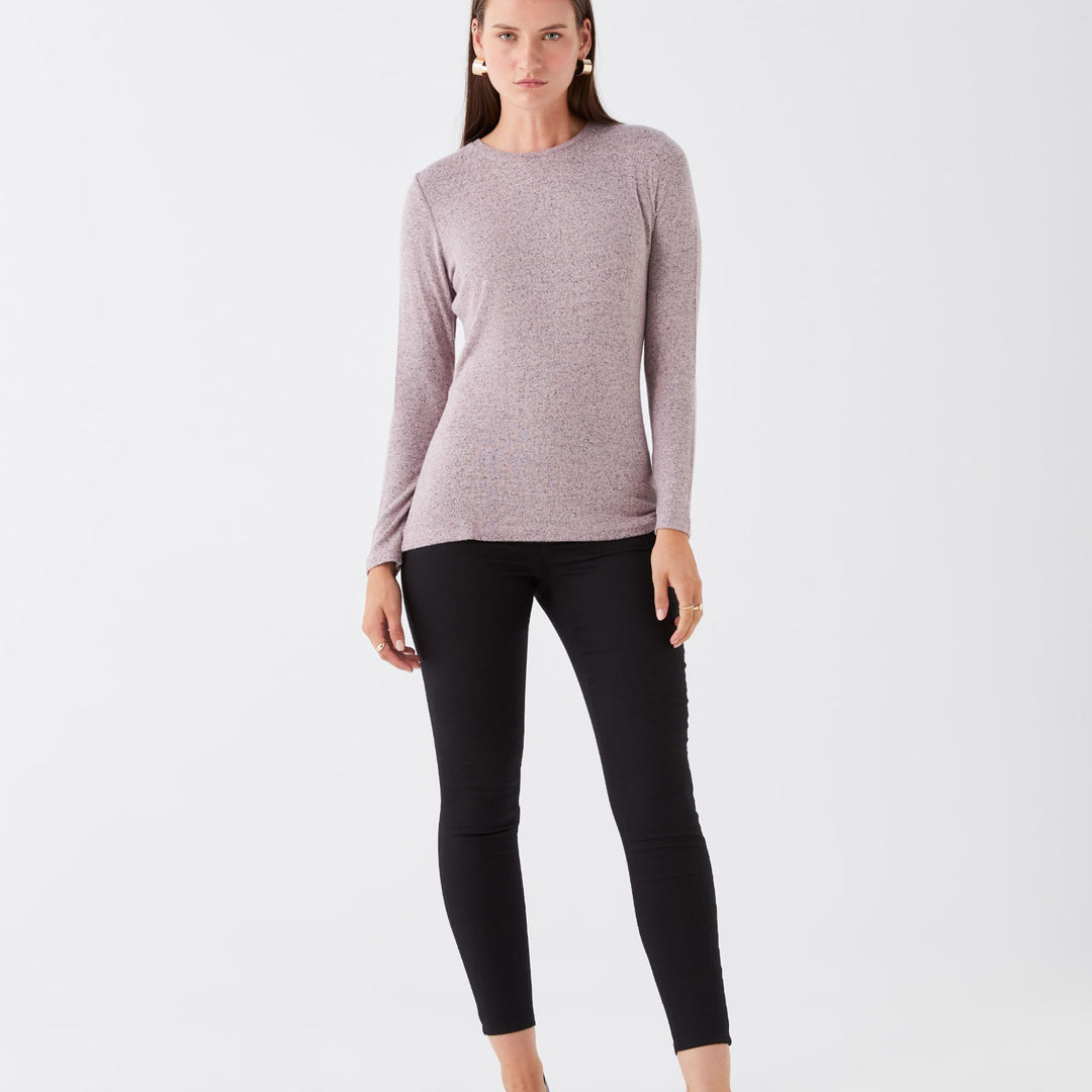 Moudda LC Waikiki - Body jersey manches longues Femme Mélange rose poudré - Tunisie 3