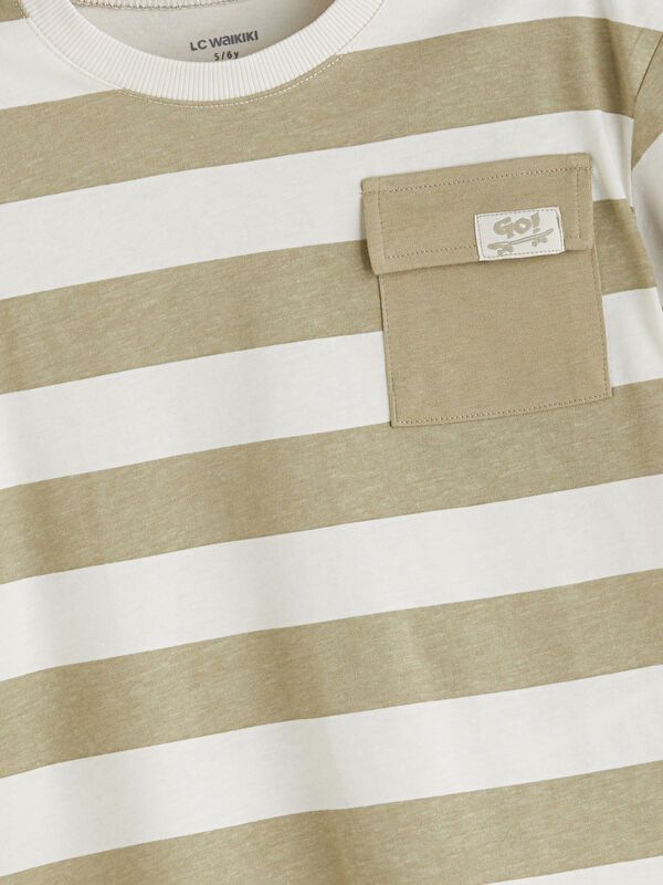 Moudda LC Waikiki - T-shirt en jersey manches courtes Garçon Impression vert terne - Tunisie 2