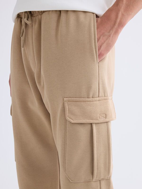 Moudda LC Waikiki - Pantalon en jersey Homme Beige foncé - Tunisie 3