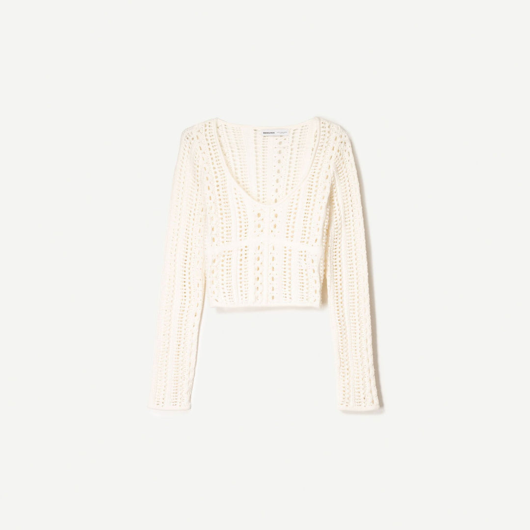 Moudda BERSHKA - Pull - Col Piqué Rustique - Tunisie 1
