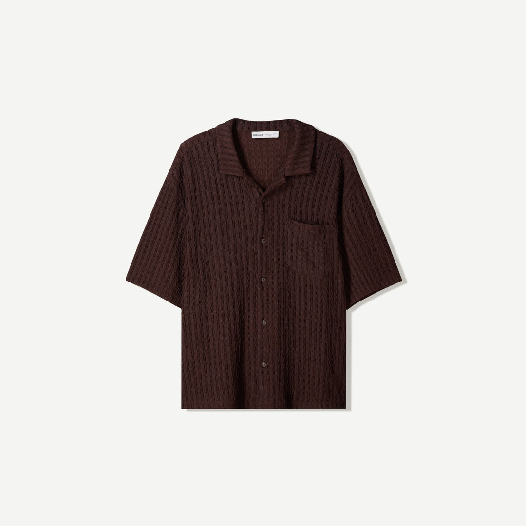 Moudda BERSHKA - Chemise Relax Rustique - Ouverte - Tunisie 2