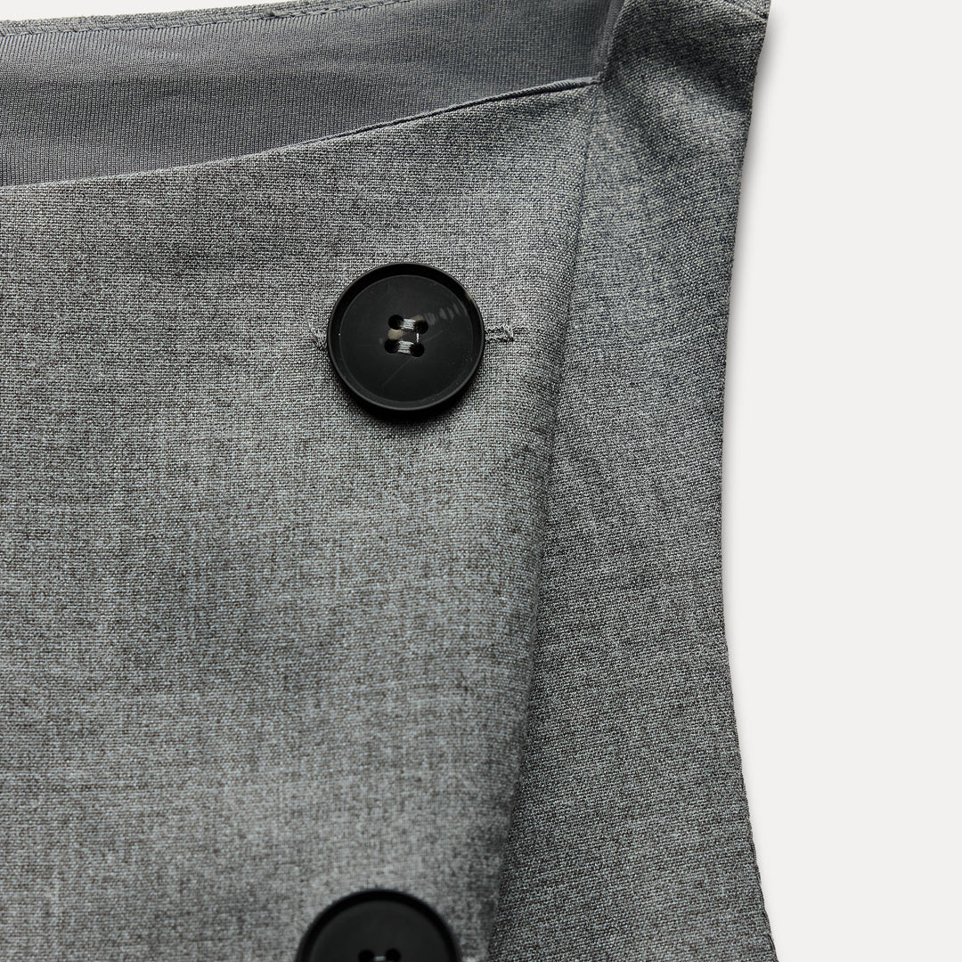 Moudda ZARA - Top laine froide manches courtes encolure bateau détail bouton - Tunisie 3